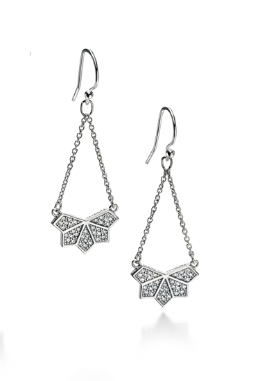 Picture of FS Wing Pattern Pave Earrings