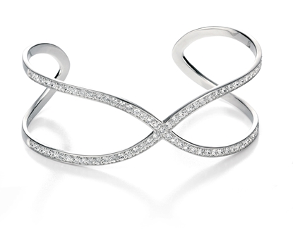 Picture of FS White CZ Eternity Shaped Bangle