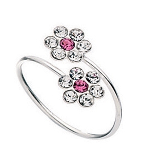Picture of Pink Double Flower Toe Ring