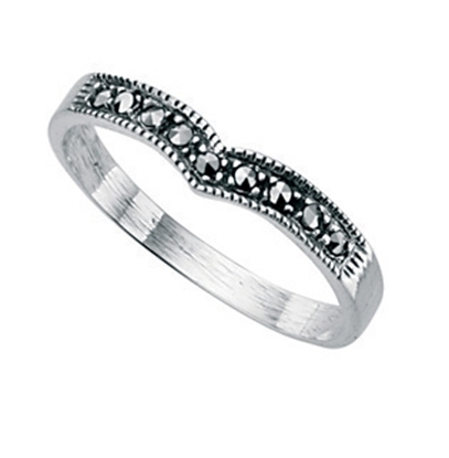 Picture of Marcasite Wishbone Ring