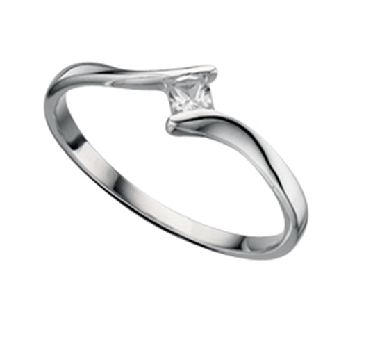 Picture of Clear CZ Diamond Shape Ring
