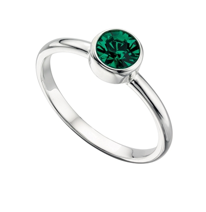 Picture of Swarovski Round Ring - Emerald