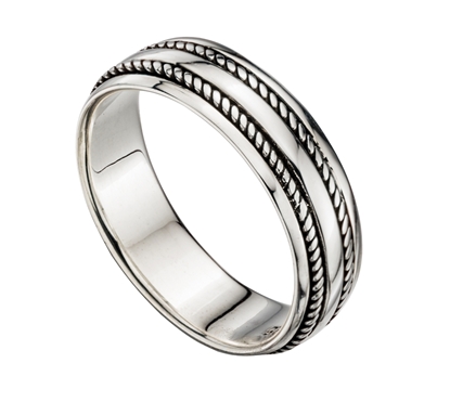 Picture of Oxidised Rope Detail Band