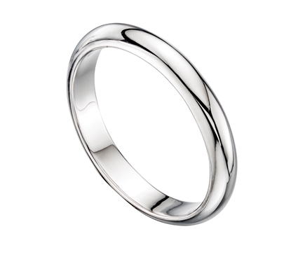 Picture of D Shaped Mens Band Ring