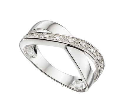 Picture of Crossover Pave Ring