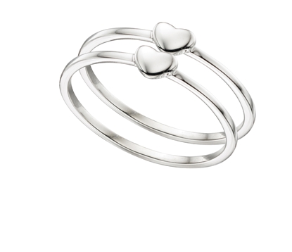 Picture of Double Heart Stacking Ring