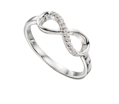 Picture of CZ Infinity Loop Ring