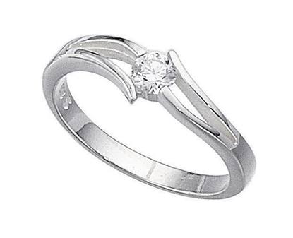 Picture of Clear CZ Open Setting Ring