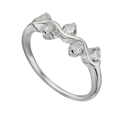 Picture of Clear CZ Wiggle Ring