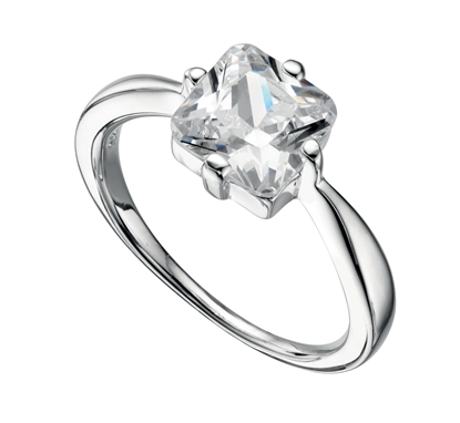 Picture of Clear CZ Square Ring