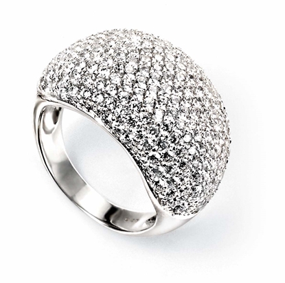 Picture of Domed Micropave Cz Ring