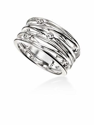 Picture of Clear CZ Wrapped Wire Style Ring