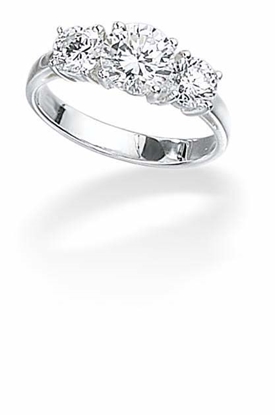 Picture of Clear CZ 3X Round Set Ring