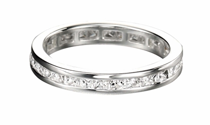 Picture of Clear CZ 2.5Mm Square Channel Ring
