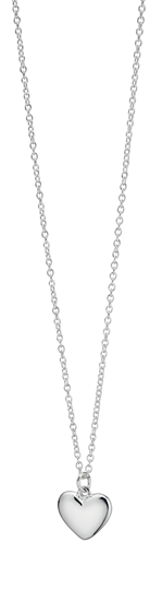 Picture of Small Solid Puffed Heart Necklace