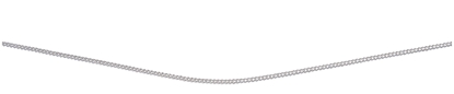 Picture of Rhodium Plated Close Curb Chain With Extender 46+5