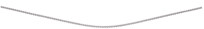Picture of Rhodium Plated Trace Chain With Extender 46+5