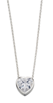 Picture of 10Mm CZ Heart Necklace