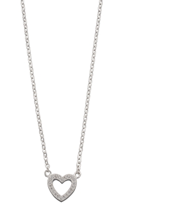 Picture of Cz Pave Heart Necklace