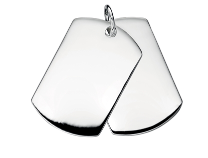 Picture of Men's Double Dog Tag Pendant