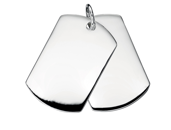 Picture of Men's Double Dog Tag Pendant