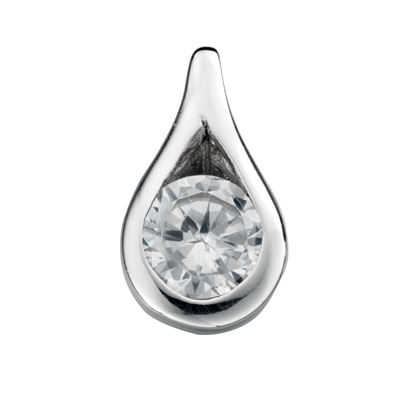 Picture of Clear CZ Teardrop Pendant