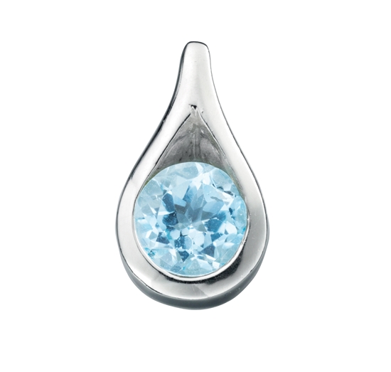 Picture of Blue Topaz Teardrop Pendant