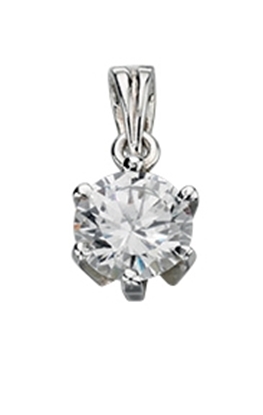 Picture of Clear CZ Round Pendant