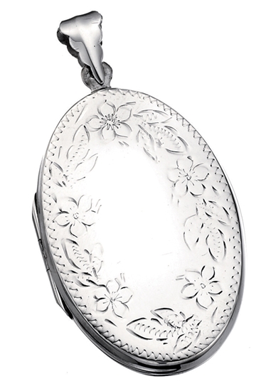 Picture of Engraved Flower Design Locket
