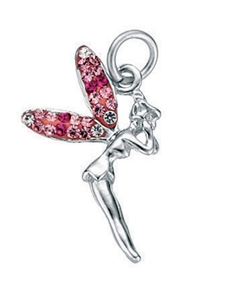 Picture of Pink & Clear Crystal Fairy Pendant