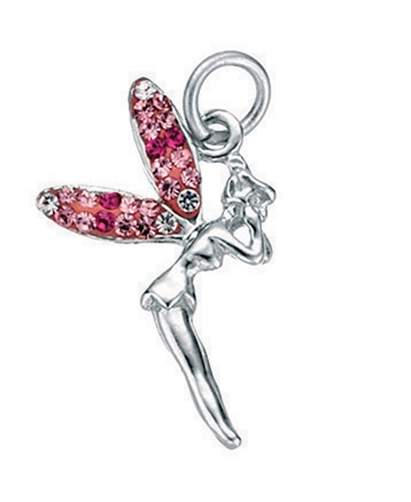 Picture of Pink & Clear Crystal Fairy Pendant