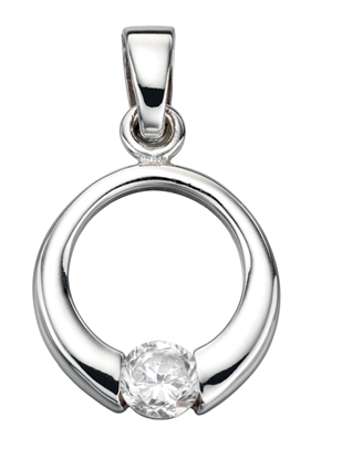 Picture of Clear CZ Open Disc Pendant