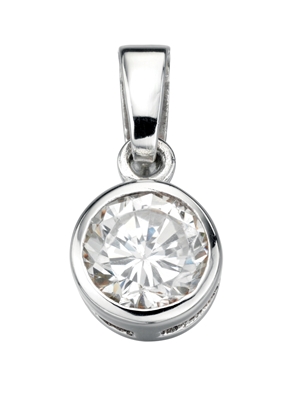 Picture of Round Clear CZ Pendant