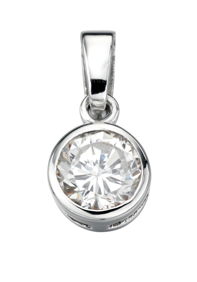 Picture of Round Clear CZ Pendant