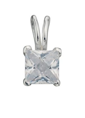 Picture of P2658C Clear Cz Square Checkrbd Pndt