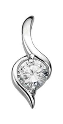 Picture of P3507C Clr Cz Twist Pendant
