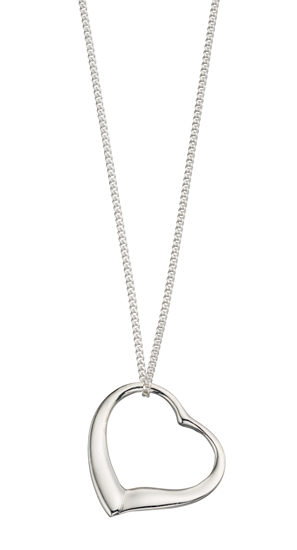Picture of Slip On Heart Pendant + 46Cm Chain