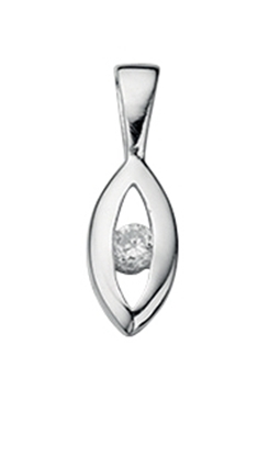 Picture of Clear CZ Open Marquise Pendant