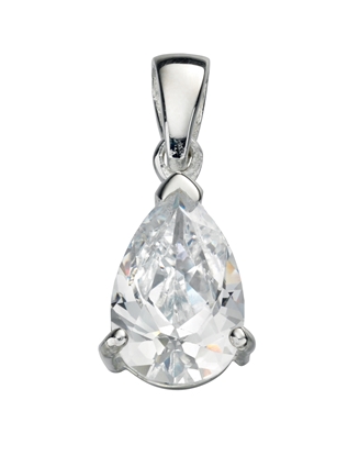 Picture of Clear CZ Teardrop Pendant