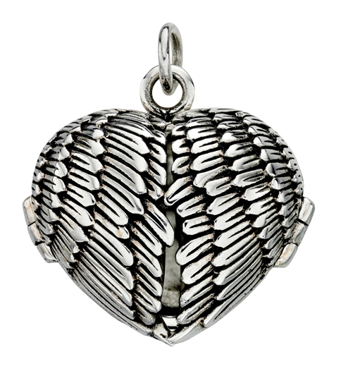 Picture of P3919 Angel Wings Keepsake Locket Pd