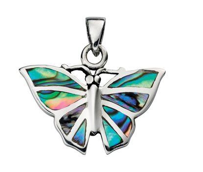 Picture of P3921S Paua Shell Butterfly Pendant