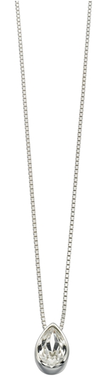 Picture of Swarovski Teardrop Slider Pendant - Crystal