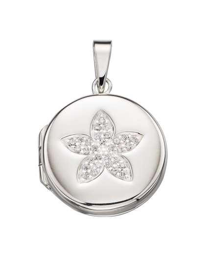 Picture of Pave Flower Locket