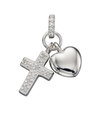 Picture of Heart And Cross Double Pendant