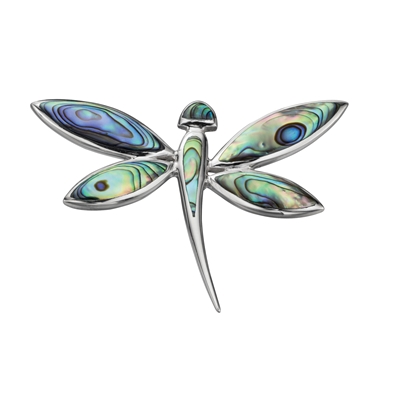Picture of Large Paua Shell Dragonfly Pendant