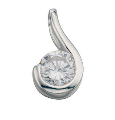 Picture of Clear CZ Drop Pendant
