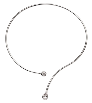 Picture of Round & Teardrop CZ Neck Torque