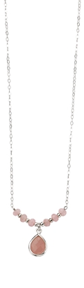 Picture of Rose Jade Drop Necklace