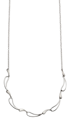 Picture of Designed Polished & Brushed Wave Necklace