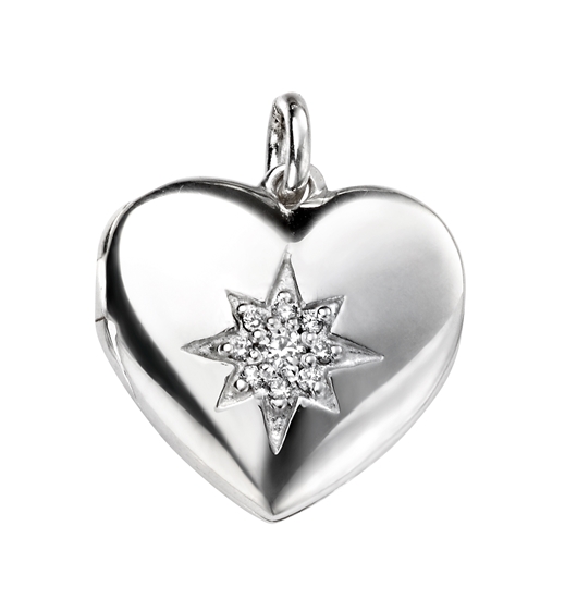 Picture of Heart Locket With CZ